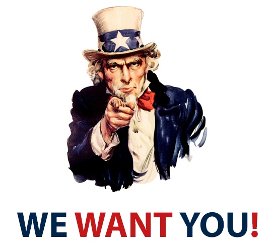 We want you